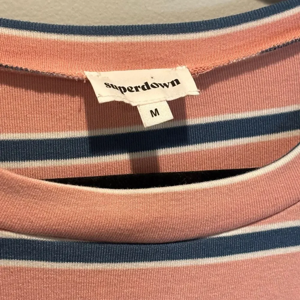 Superdown Katrina Stripe T-Shirt Dress - size Medium